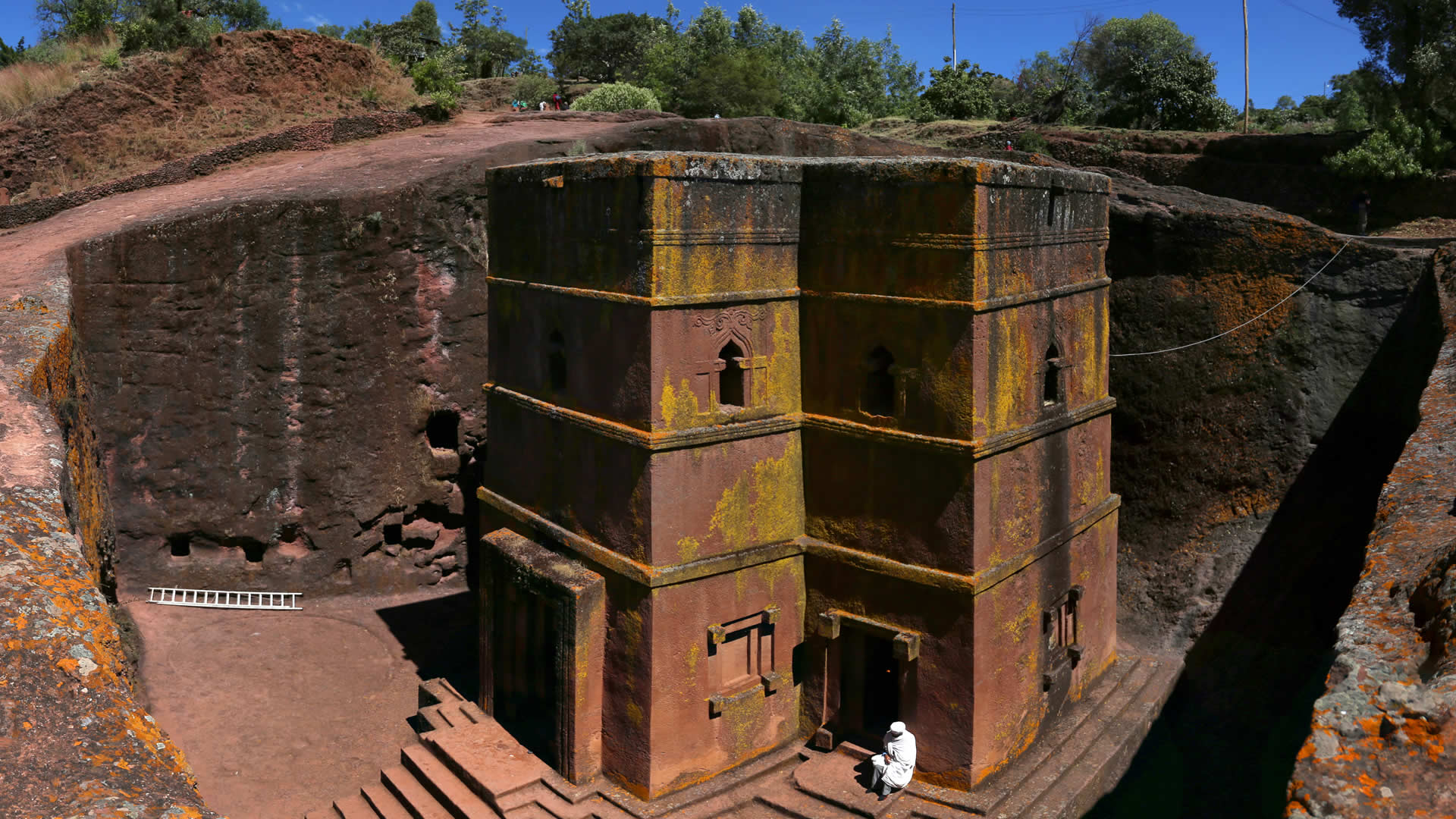 Exterior views of the Lalibela